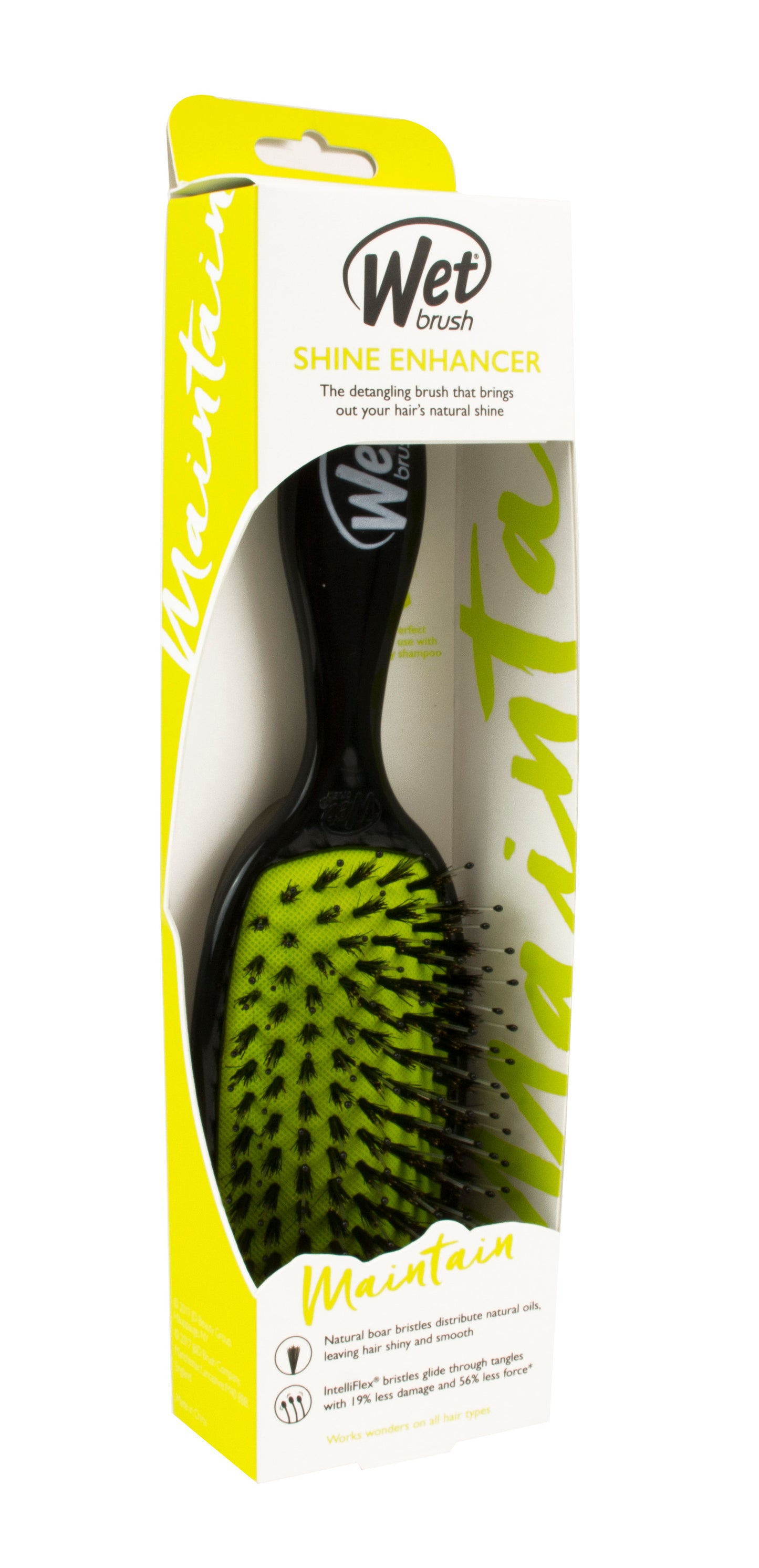Perie de Par pentru Stralucire Wet Brush Shine Enhancer Negru