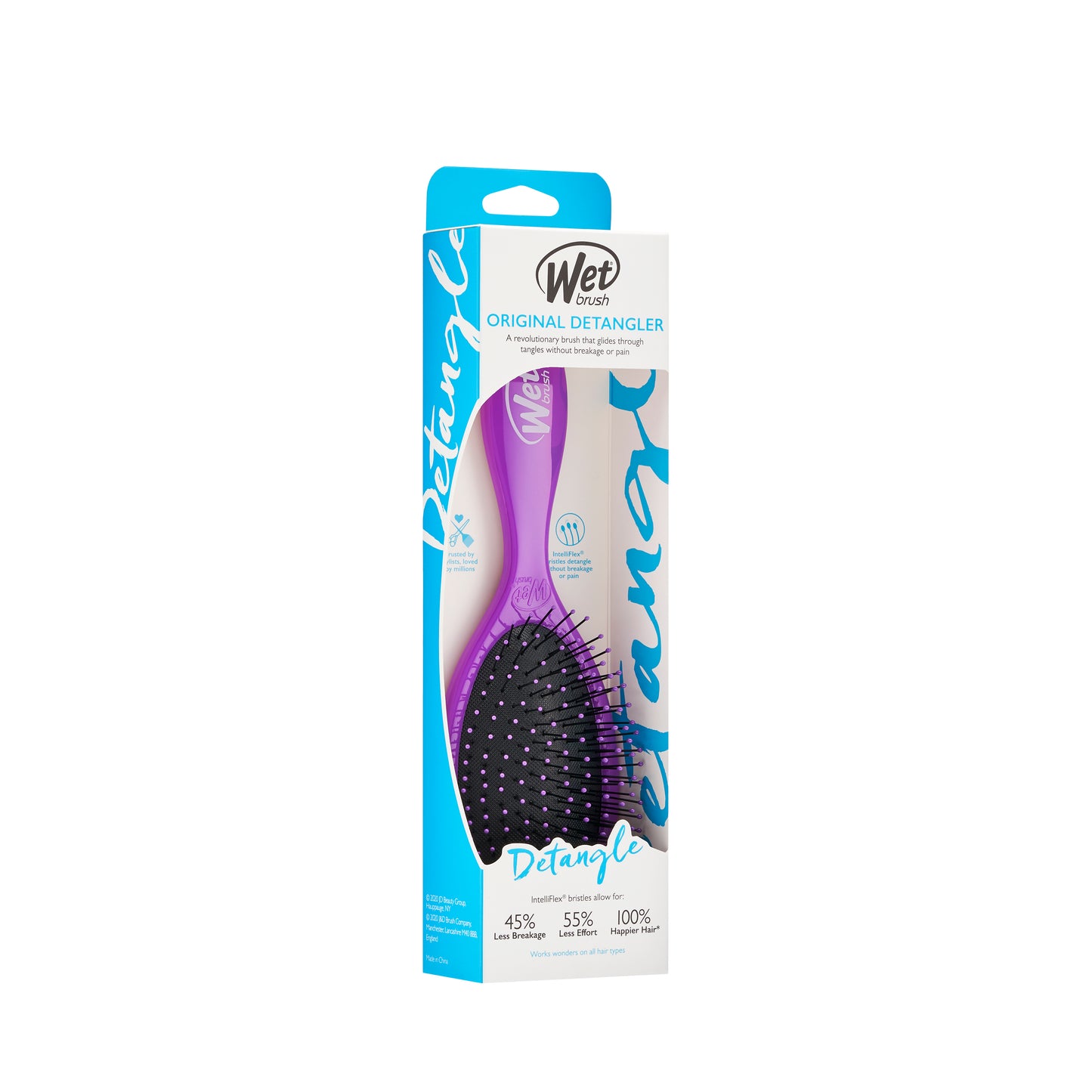 Perie de Par pentru Descurcarea Parului Wet Brush Original Mov