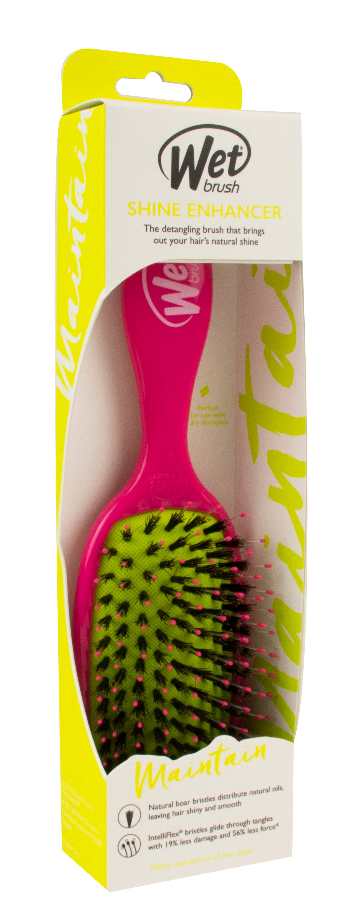 Perie de Par pentru Stralucire Wet Brush Shine Enhancer Roz